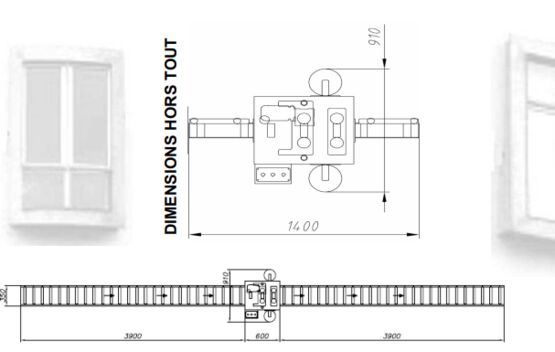  Machine d’application de film de protection | FL-2 Faces pour profils aluminium, bois et PVC - BEWAP