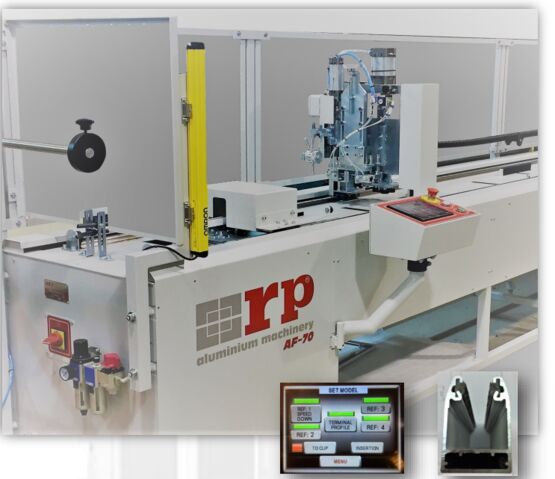 Machine d’insertion et de sertissage de joints | AF-70 pour profils aluminium