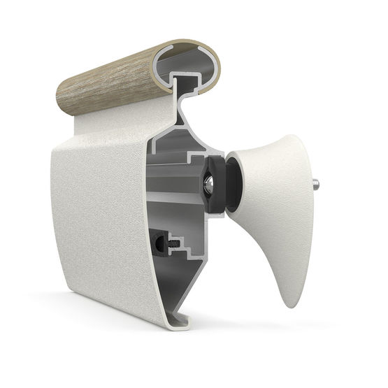 Main-courante pare-chocs avec amortissement et système de pose rapide | Aqua Form 143 - produit présenté par CS FRANCE