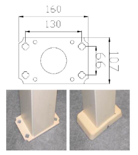  Main courante sur poteaux | ROTHE  - ROTHE