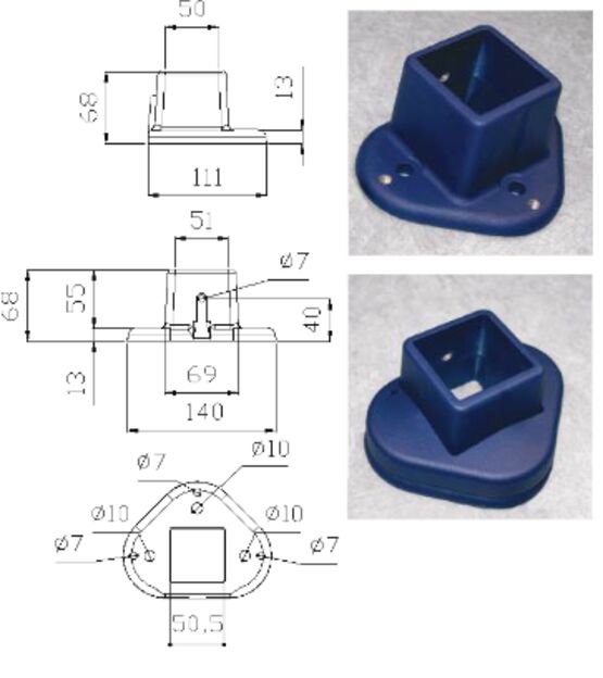 Main courante sur poteaux | ROTHE  - produit présenté par ROTHE