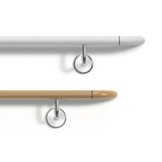  Main-courante tubulaire 38mm sans PVC | HR0-6N Acrovyn PVC-Free - CS FRANCE