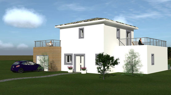 MAISON INDIVIDUELLE NICE – T5 DE 135 m² AVEC GARAGE, UNE SUITE PARENTALE AU RDC ET 3 CHAMBRES À L’ETAGE