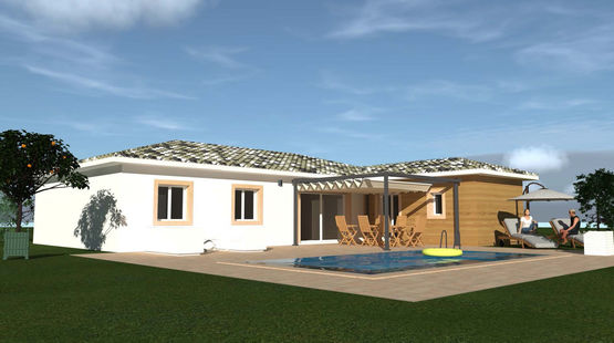  Maison individuelle T5 133m² - Plain-pied - Avec garage et suite indépendante | BATI-FABLAB - BATI-FABLAB 