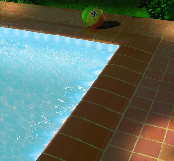 Margelle de piscine en terre cuite naturelle | Atmosph'air - FAA20MA331615-CODE