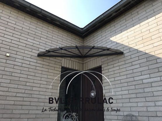  Marquise d&#039;angle en aluminium | Laura - BVL SERRULAC