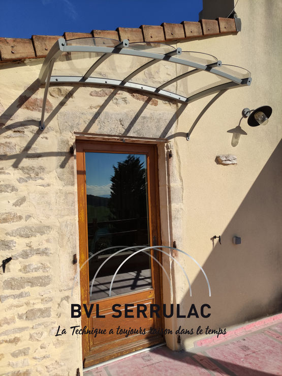  Marquise en aluminium de forme bombé - Palace - BVL SERRULAC