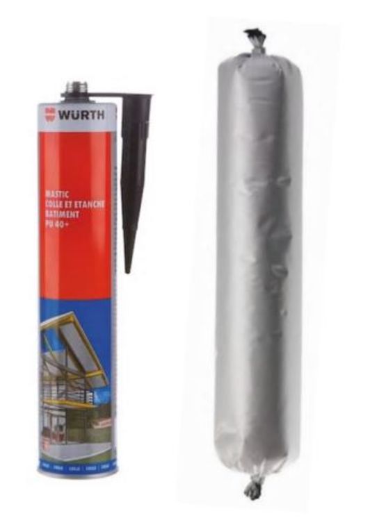  Mastic polyuréthane polyvalent pour travaux de collage et réalisation de joints d&#039;étanchéité | PU 40 + - Art. N° 0892211 - WÜRTH FRANCE