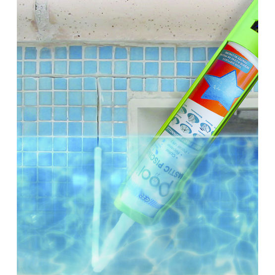 Mastic pour piscine applicable sous l&#039;eau | Pool mastic piscine qualité professionnelle