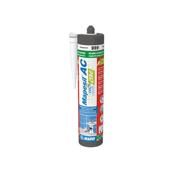 Mastic silicone acétique anti-moisissures | Mapesil AC Zero à empreinte carbone compensée