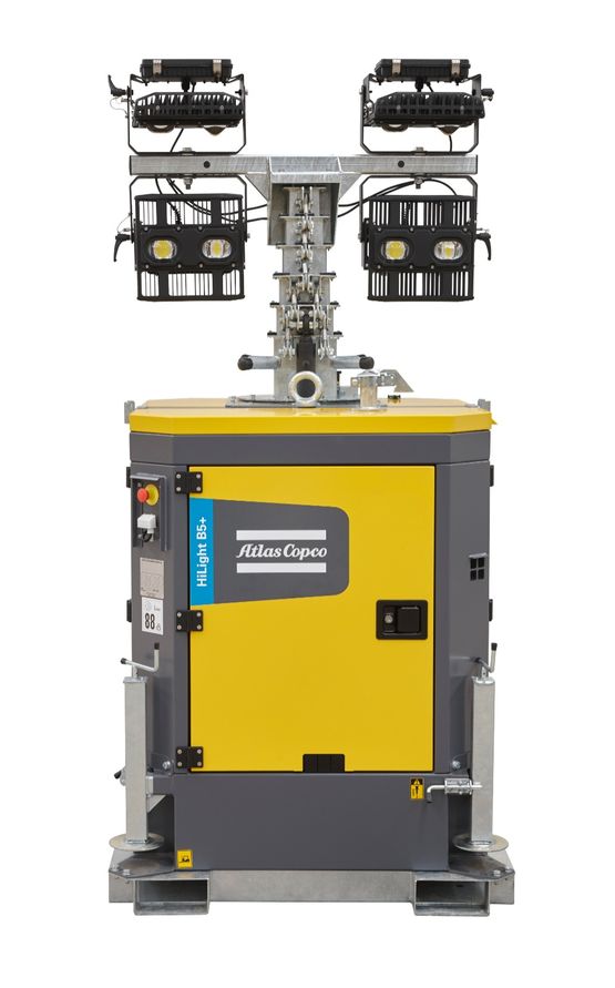  Mât d&#039;éclairage à LED | HiLight B5+ - ATLAS COPCO FRANCE SAS-DIVISION POWER TECHNIQUE