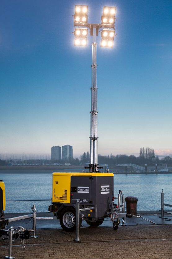  Mâts d&#039;éclairage à LED | HiLight H5+ - ATLAS COPCO FRANCE SAS-DIVISION POWER TECHNIQUE