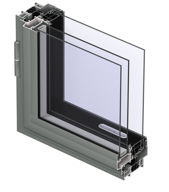 Menuiseries aluminium à ouvrant masqué respirant et occultant | XS 50 BR - Fenêtre et porte-fenêtre en aluminium