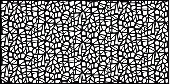  Métal perforé décoratif - Décor Mozaïque | Rythmic MOZAIC - Tôle métallique décorative