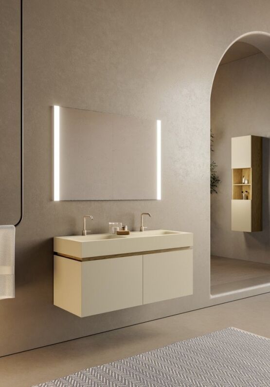 Meuble bain suspendu sur mesure