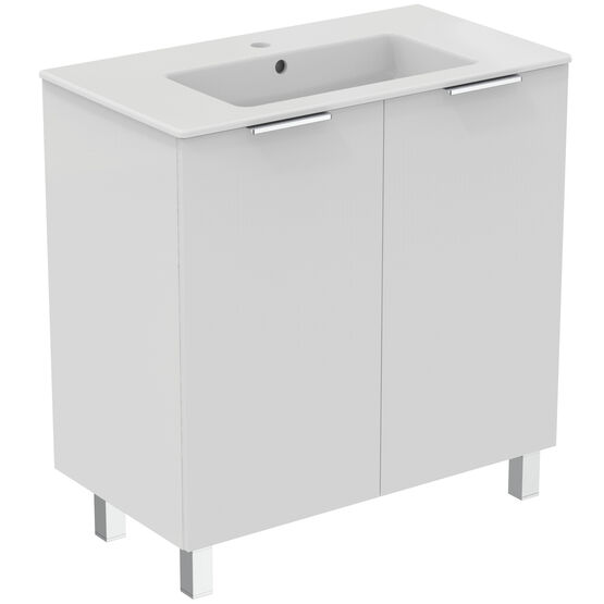 Meuble sur pieds avec lavabo - 80cm 2 portes | Ulysse+ P0280 - produit présenté par PORCHER