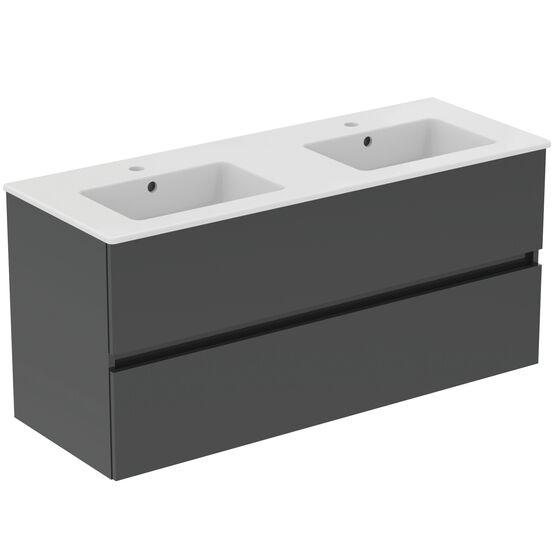 Meuble suspendu avec lavabo intégré - 120 cm 2 tiroirs | Ulysse+ P0285