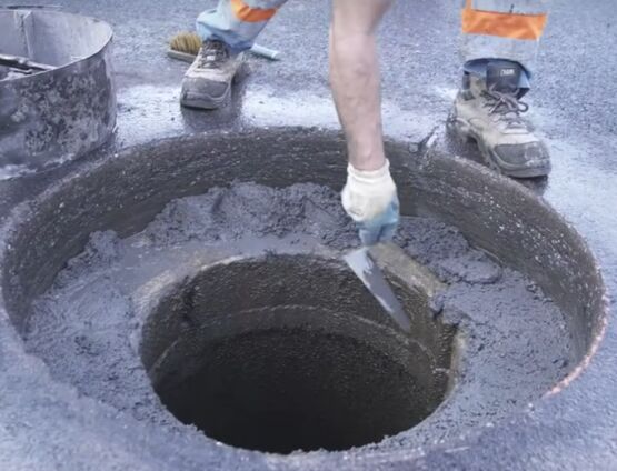 Micro-béton de voirie pour la mise à la cote, le scellement des tampons et des bouches à clé | CERMIROAD MB - CERMIX