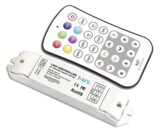 Mini-contrôleur et télécommande pour Led RGB | FLRF03300011