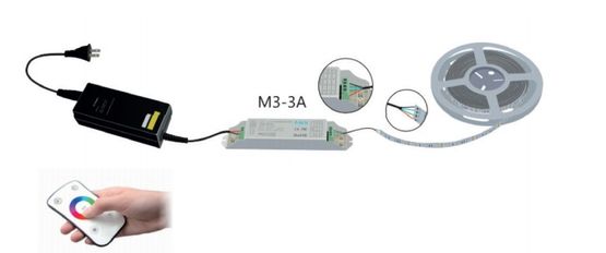  Mini-contrôleur Led + télécommande pour Led RGB | FLRF03300001 - NÉON FRANCE