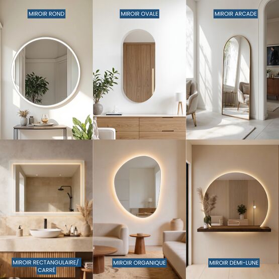 Miroirs rectangulaires et carrés LED IP 44 pour salle de bain, premium, avec ou sans cadre | HORIZON - produit présenté par HLT SP. Z O.O.