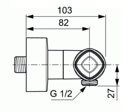 Mitigeur de douche thermostatique fin à corps antibrûlure | Kheops - produit présenté par PORCHER