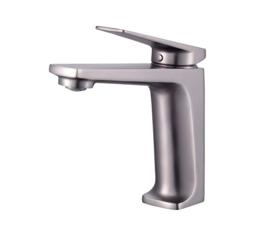 Mitigeur graphite mat design cubique tendance pour lavabo | AMANZI - Mitigeur monocommande