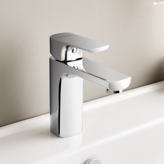  Mitigeur lavabo en acier chromé, commande frontale | Sento A 42532  - VITRA