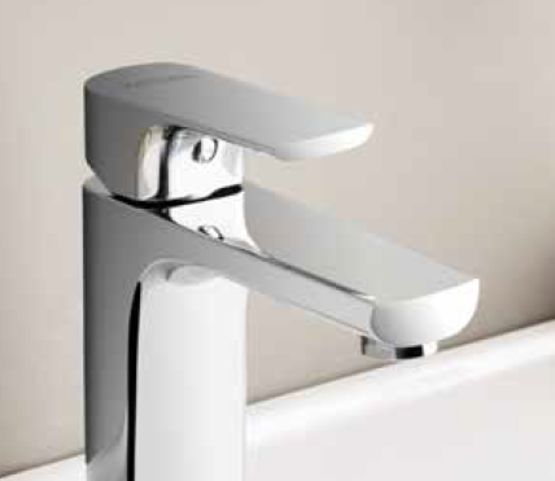 Mitigeur lavabo en acier chromé, commande frontale | Sento A 42532  - produit présenté par VITRA