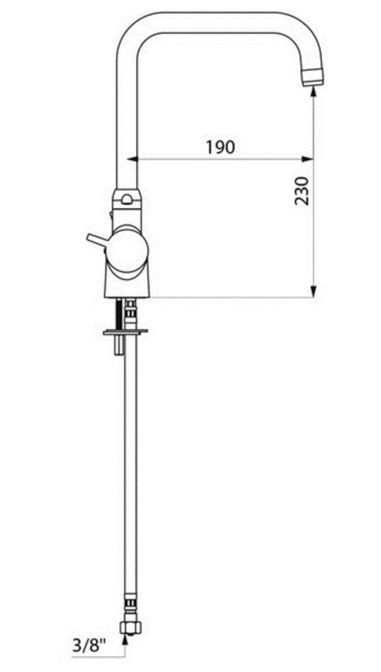  Mitigeur thermostatique d&#039;évier bi-commande | SECURITHERM Réf. H9716  - Mitigeur thermostatique