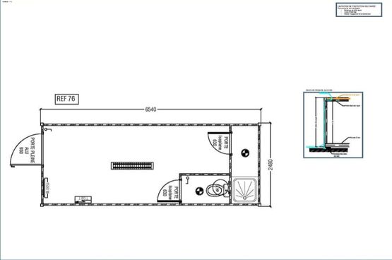  Modulaire d&#039;occasion 76 - 15 m² | Cougnaud - Bungalows et bâtiments préfabriqués
