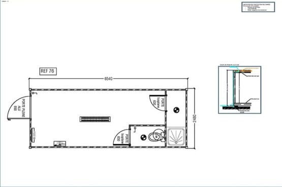 Modulaire d'occasion 76 - 15 m² | Cougnaud - Bungalows et bâtiments préfabriqués