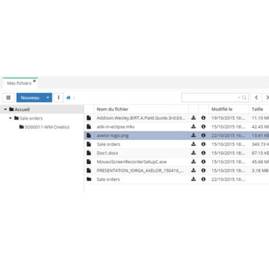 Module de gestion de documents pour ERP | Axelor Gestion des documents électroniques