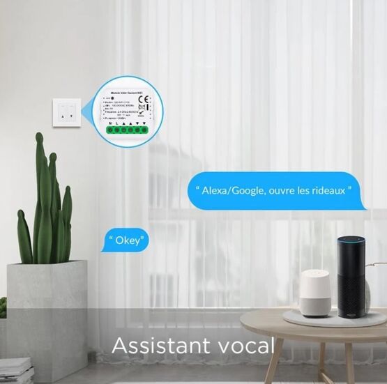 Module interrupteur WiFi pour volet roulant connecté | Silumen - produit présenté par SILUMEN