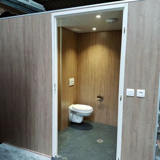  Module salle de bains sur mesure prêt à poser avec habillage intérieur et extérieur | Ecoflex - Panneaux assemblés
