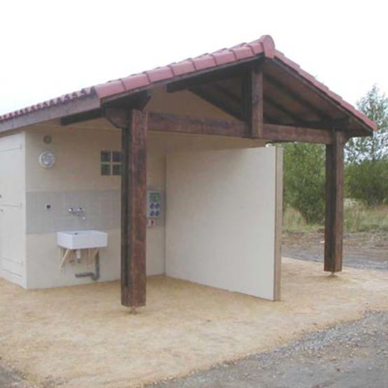 Module sanitaire préfabriqué pour aires d&#039;accueil | Préf&#039;aire