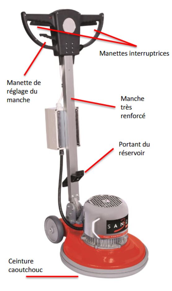 Monobrosse sols | SANDY 3  - produit présenté par ROMUS