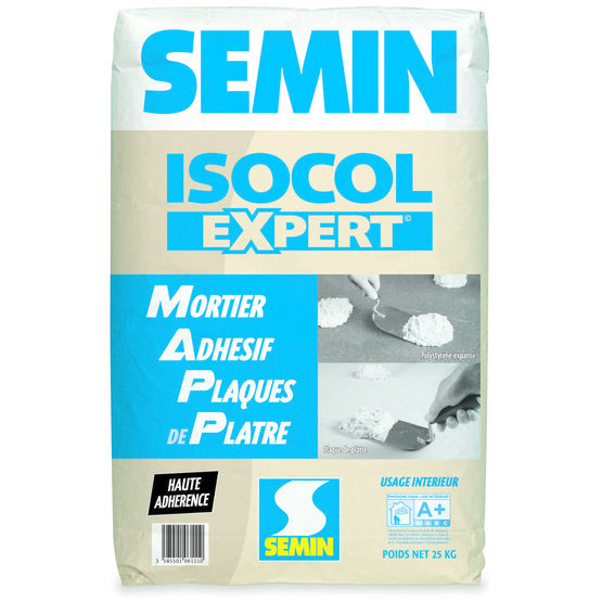 Mortier adhésif pour plaques de plâtre | Isocol Expert