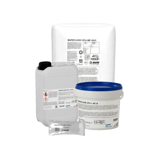 Mortier autolissant polyuréthane-ciment antistatique | MAPEFLOOR CPU+/MF AS