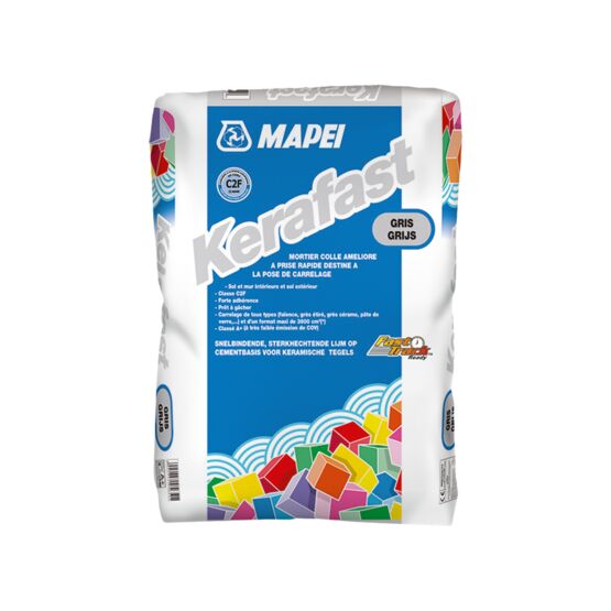 Mortier-colle à prise rapide C2F | KERAFAST pour carrelage intérieur et extérieur