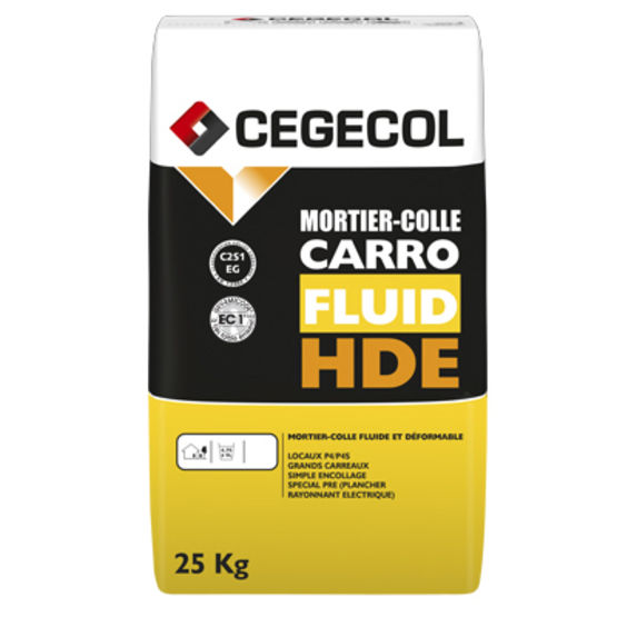 Mortier-colle C2 FG fluide amélioré à prise rapide | CARROFLUID HDE