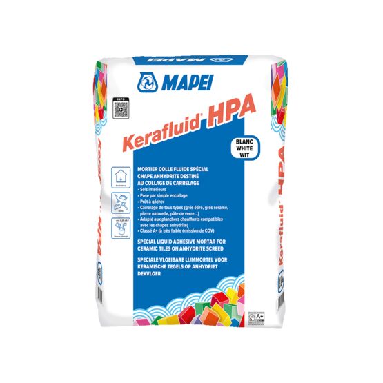 Mortier-colle fluide pour chape anhydrite | KERAFLUID HPA spécial sols intérieurs
