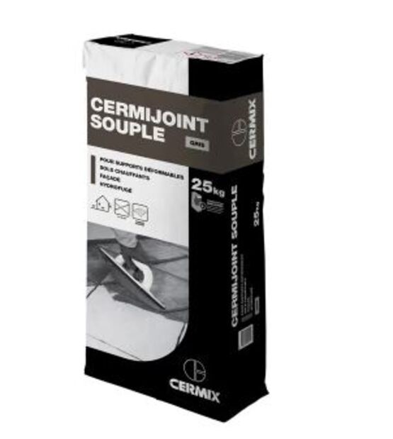 Mortier de joint large pour supports déformable | CERMIJOINT SOUPLE