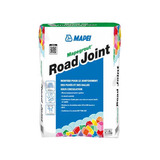 Mortier de jointoiement pour pavés et dalles | MAPEGROUT ROAD JOINT à retrait compensé