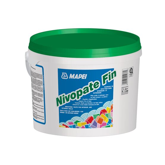 Mortier de ragréage mural | NIVOPATE F en pâte pour murs intérieurs et extérieurs