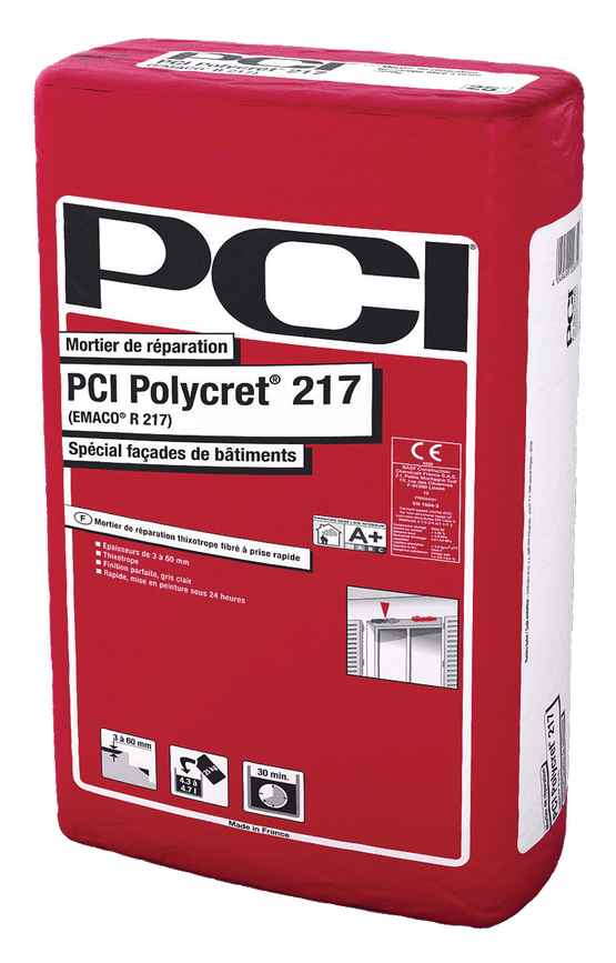 Mortier de réparation fibré à prise rapide | PCI Polycret 217
