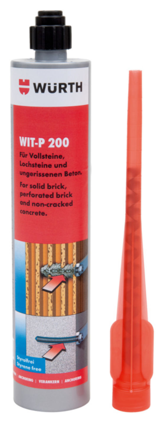 WIT-P 200 / Art. N° 5918212300 : Mortier en polyester sans styrène pour  supports d'ancrage type maçonnerie et béton non fissuré – Batiproduits