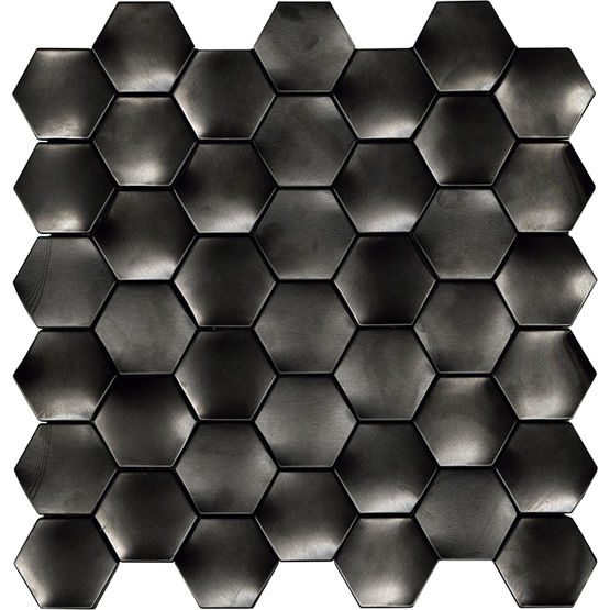 Mosaïques métalliques pour sols et murs | WEB ANTHRACITE 29,1X29,3X0,95