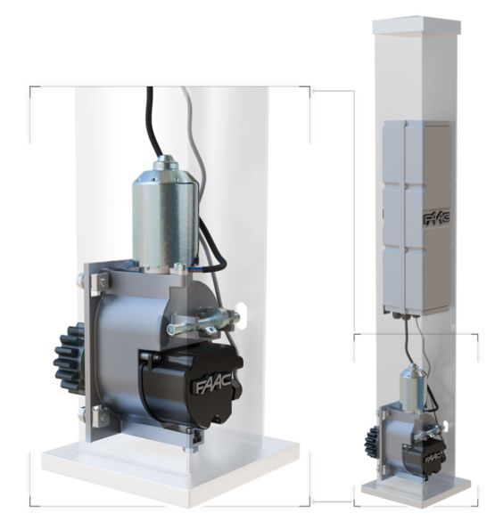  Moteur invisible pour portail coulissant | C4000I - FAAC FRANCE