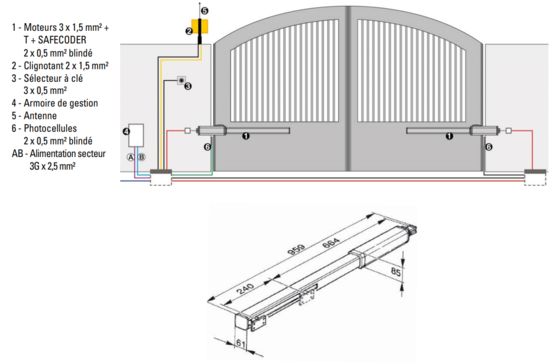 Moteur pour portail battant Leader Kit | 402 - produit présenté par FAAC FRANCE